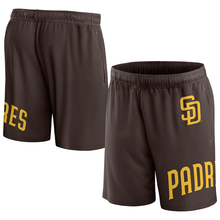 Men's San Diego Padres Brown Clincher Mesh Shorts